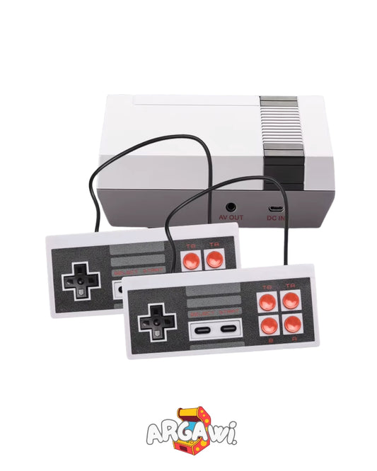NES-Style Mini Console – 500 Games | Multiplayer Ready