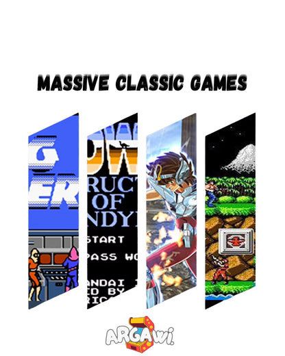 NES-Style Mini Console – 500 Games | Multiplayer Ready